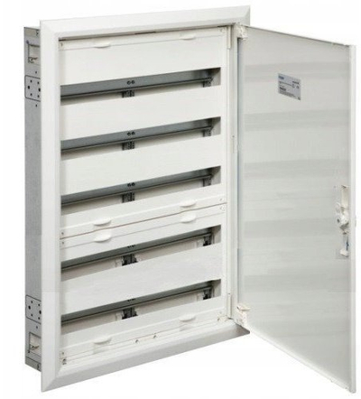 Panel elektrik Hager FWU52M2, 5 rreshta, 130 module, i bardhë