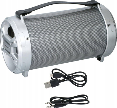 Kaltoparlant portativ Dunlop Bluetooth, 20W, LED RGB, i bardhë