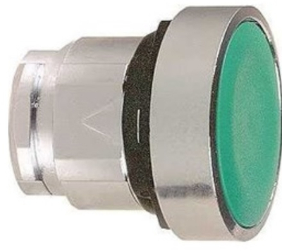 Kokë butoni e ndriçuar Schneider Electric ZB4BA3, 22mm, kthim pranveror, jeshile