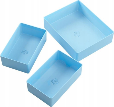 Organizues për letra lojrash Character Silo Card Add-on, 3 tabaka, plastikë, blu shumëngjyrëshe