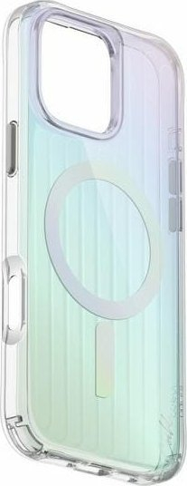 Këllëf Uniq Coehl Linear për iPhone 16 Pro 6.3", mban karikim magnetik, ngjyrë opal që luan me dritën