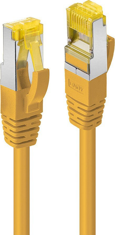Kabllo rrjeti LINDY 47661, RJ45 S/FTP, 0.5m, e verdhë
