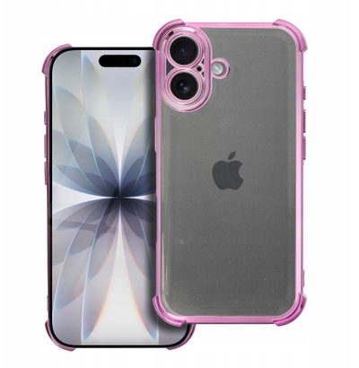 Futrollë telefoni OEM ANTISHOCK ELECTRO për iPhone 17, TPU, kundër goditjeve, rozë