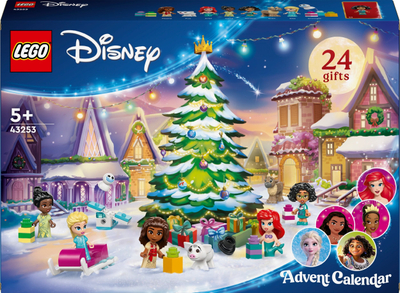 Lodër ndërtimi LEGO Disney Princess Advent Calendar 2024, 24 surpriza, për fëmijë 5+