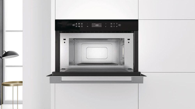 Furrë me mikrovalë Whirlpool W7 MD440, 31L, grill, inox