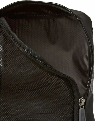 Organizer udhëtimi Lowe Alpine Packing Cube, rrjetë përpara, mbyllje me zinxhir, i zi