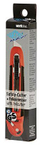 Prerëse sigurie WEDO Safety Cutter Standard, teh trapezoidal, tërheqje automatike e tehut, e zezë e kuqe