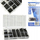 Set kunjash suste edhe segmente MIX, 315 copë, çelik suste, në kuti plastike
