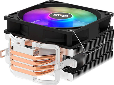 Ftohës CPU Aigo ICE 400, ventilator 120 mm, RGB, i zi