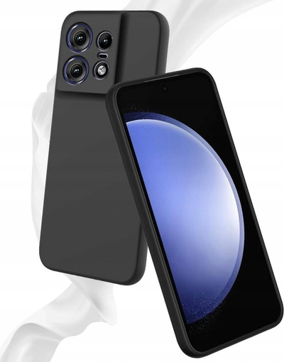 Kllëf telefoni Motorola Edge 50 Pro, silikon i butë, super i hollë, i zi