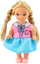 Kukull mini LEAN Toys Kaibibi Long Hair, 12cm, fustan shumëngjyrësh