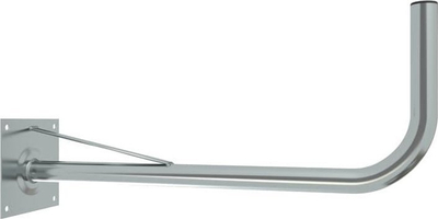 Konsole muri për antenë satelitore, 70 cm, metal, ngjyrë argjendtë