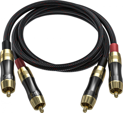 Kabllo FiiO RCA, 0.5 m, e zezë
