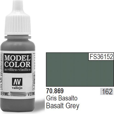 Bojë akrilike Vallejo Model Color Basalt Grey, 17ml, gri basalt