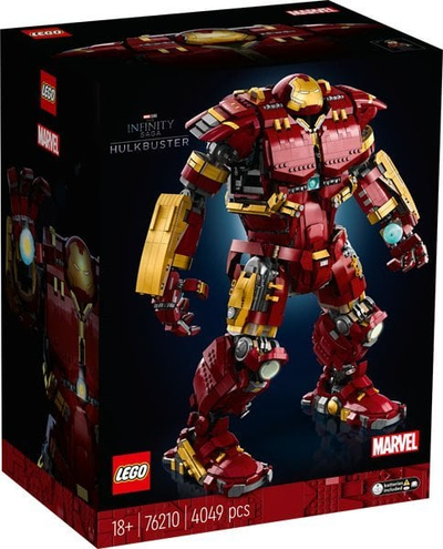Set Lego Marvel Hulkbuster 76210, mbi 4000 pjesë, për të rritur, shumëngjyrësh