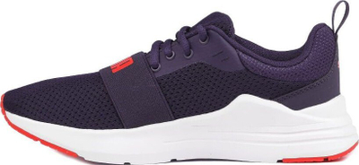 Patika për kalamaj Puma Wired Run Jr 374214 21, rrjetë, shollë gome, blu navy