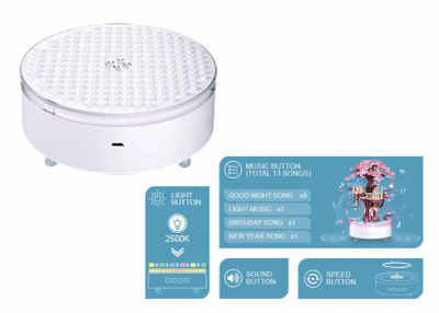 Сет за градење Sluban Treehouse Music Box M38 B1169, 577 делови, музичка кутија, шарен