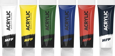 Set boje akrilike MFP Acrylic, 6x75ml, ngjyra bazë