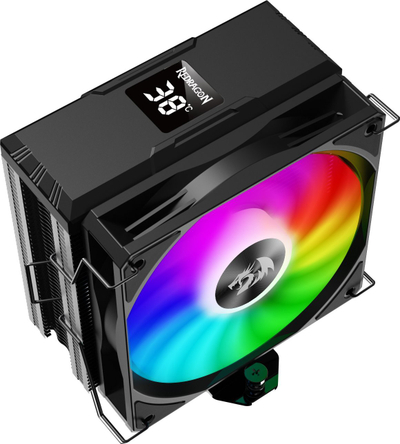 Ftohës CPU Redragon CC-1013, me ekran temperature, RGB, i zi