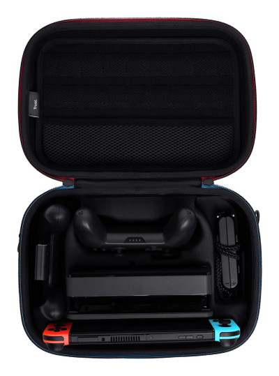 Kuti mbrojtëse Trust XXL për Nintendo Switch, hapësirë për aksesorë, e zezë