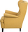 Kolltuk Wingback ABSON, me cope, shpinë e naltë, i verdhë