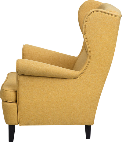 Kolltuk Wingback ABSON, me cope, shpinë e naltë, i verdhë