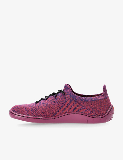 Këpucë barefoot për gra Brubeck Merino Low, lesh merino, Zero Drop, Plum Fuchsia