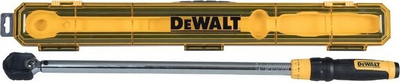 Çelës moment DeWalt Torque Wrench, 34-142 Nm, 3/8", i verdhë