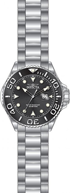 Orë dore për meshkuj Invicta Grand Diver Quartz 28765, e argjendtë/zezë