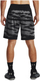Pantallona të shkurtra sportive Under Armour Baseline Print, për meshkuj, elastike, me print, të zeza