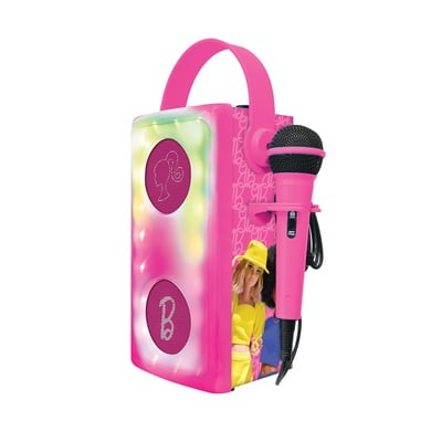 Kufje Bluetooth me mikrofon Lexibook Barbie, me drita shumëngjyrëshe, me bateri të rikarikueshme, rozë