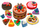 Set plasteline Bounn Birthday Cake, 10 ngjyra, me kallëpe, multikolor