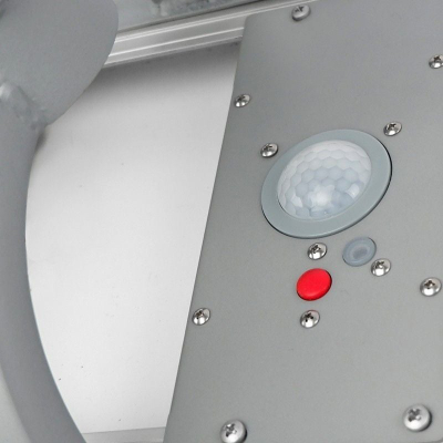 Lampë rrugore solare PowerNeed, panel 30.6W, sensor lëvizjeje, e zezë