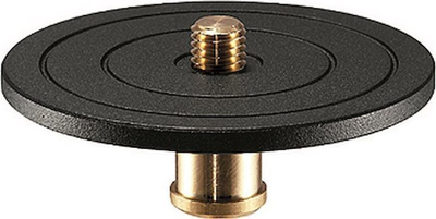 Adaptor tripod Manfrotto 324 Survey Plate, diametër 124 mm, filetë 5/8", i zi