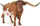 Figurë lodër Collecta Texas Longhorn Bull, dem, shumëngjyrëshe