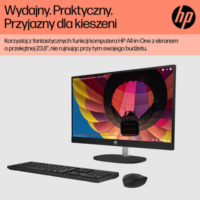 Компјутер All in One HP 24-cr0312nw, Ryzen 5, 16GB RAM, 512GB SSD, бел