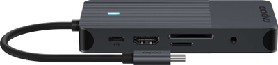 Dok USB-C Rapoo UCM 2004, 7 porta, trup alumini, gri