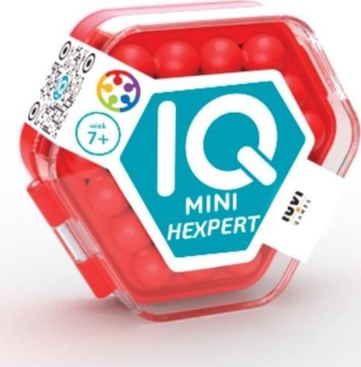 Lojë mendje IUVI Games Smart Games IQ Mini Hexpert, e vogël xhepi, për udhëtim, shumëngjyrëshe
