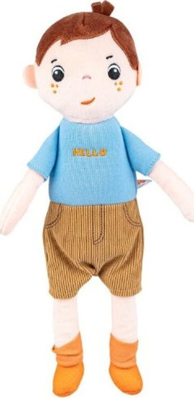 Kukull pëlhure Balibazoo Wojtek, 30 cm, për bebe, shumëngjyrëshe
