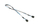 Kabllo Mini SAS HD Supermicro CBL-SAST-0593, 60cm, 30AWG, e zezë