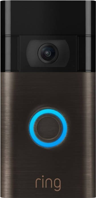 Zile dere inteligjente Ring Video Doorbell 2, kamerë HD, Wi‑Fi, bronzi venecian