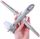 Lodër dron ushtarak Mailian ZA4327, metal me pull back, me drita dhe zë, gri