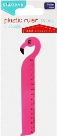 Rregullore Starpak Flamingo, 15cm, plastike, shumëngjyrëshe
