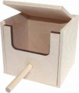Kuti foleje për zogj Pinokio Nesting Box Large, madhësi e madhe, për zogj ekzotikë