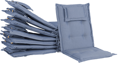 Set jastëkësh karrige për jashtë MAUI, 8 copë, poliestër, blu