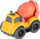 Lodër kamion plastik MEGA CREATIVE Cartoon Trucks 12cm, set miks ngjyrash