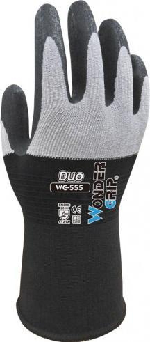 Dorëza pune Wonder Grip WG-555 Duo, najlon, madhësia 8 M, gri e zezë