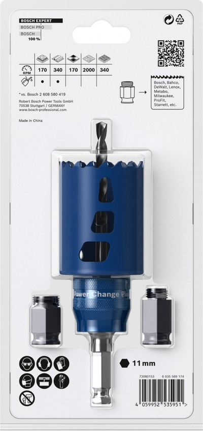 Set shpuese rrethore Bosch EXPERT Tough Material, 51mm, 60mm