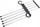 Organizues varëse pantallonash Q52A, 5 nivele, çelik inox, gri