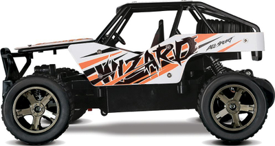 Автомобил со далечински управувач Buddy Toys BRC 20.425 RC Wizard, размер 1:20, брзина 12 km/h, бело портокалов